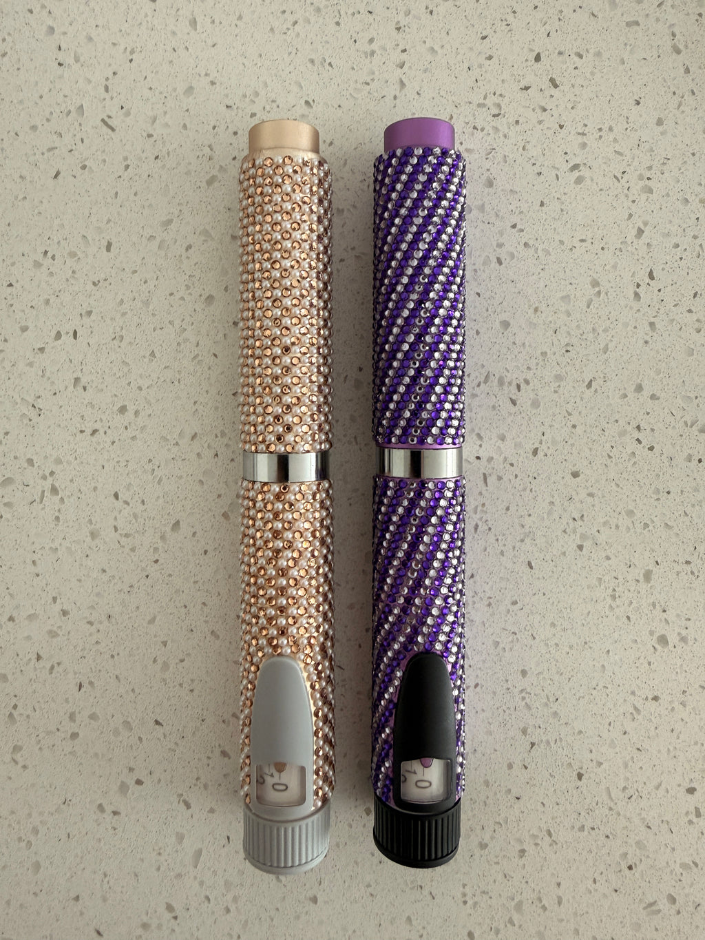Custom-made bedazzled Reusable Metal Injection Pen V2 – Compatible with 3 mL Cartridges