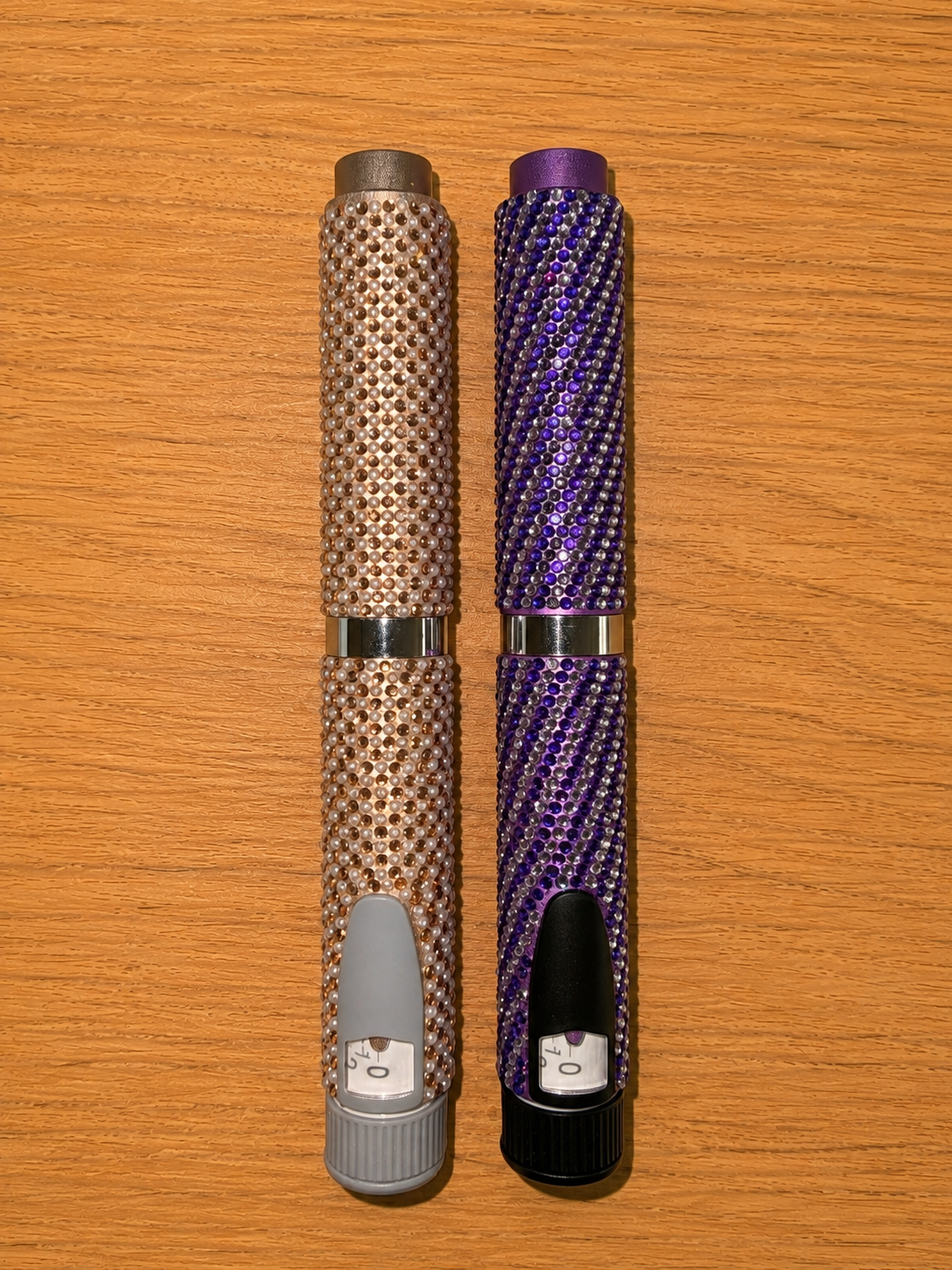 Custom-made bedazzled Reusable Metal Injection Pen V2 – Compatible with 3 mL Cartridges